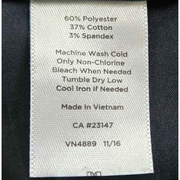 Talbots Womens Black Lattice Jacquard Hampshire Straight Leg Ankle Pants Sz 14WP - Picture 6 of 9